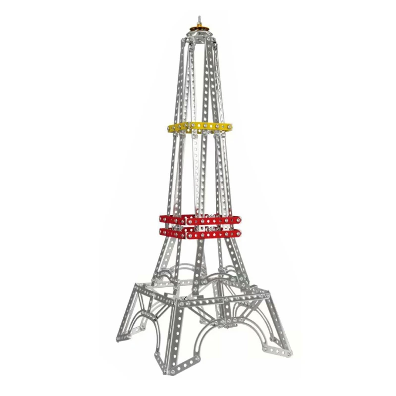 3D DIY Metal Eiffel Tower Model Kit - 431 PCS Assembly Building Blocks - Educational Toy for Kids and Adults Ages 6+